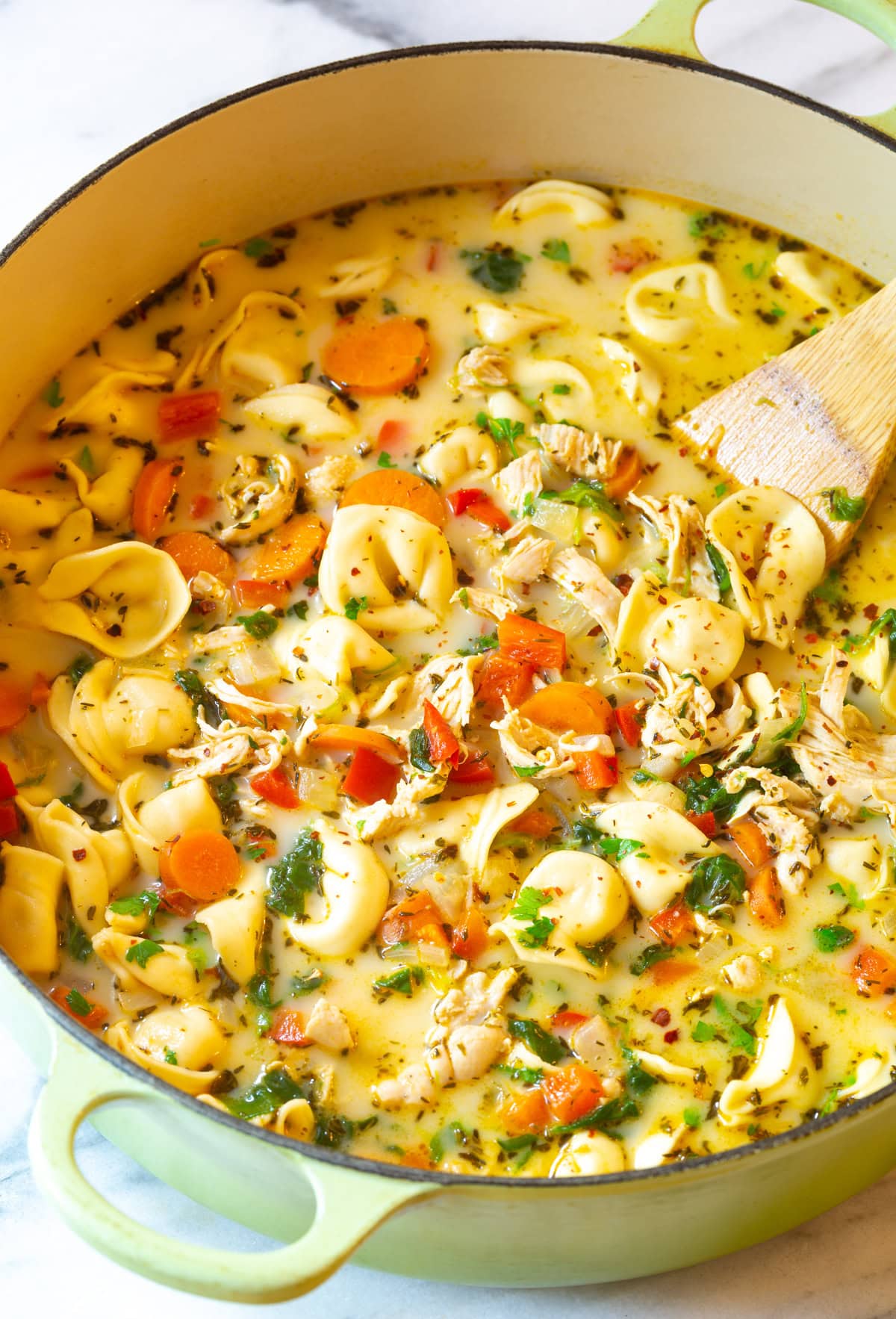 Creamy Chicken Tortellini Soup: Easy Family Comfort Food